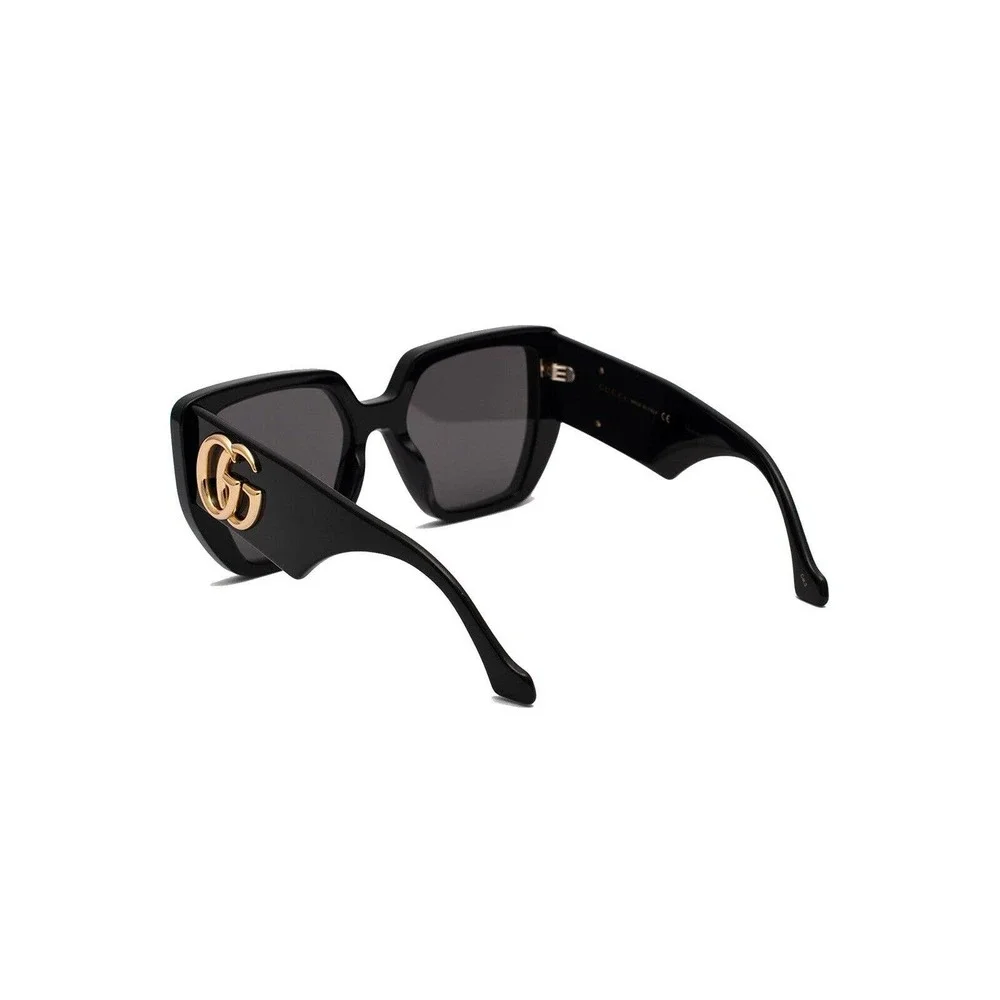 Gucci Sunglasses GG0956S 003 Black Gold Grey Square Woman AUTHENTIC - Picture 5 of 8